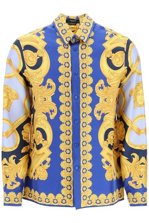 versace suits big and tall|Versace barocco shirt.